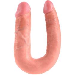Pipedream King Cock U-Shaped Double Trouble Tupladildo Vaalea iho
