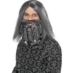 Smiffys Terror of the Sea Pirate Wig & Beard Set Grey