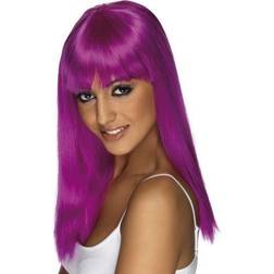 Smiffys Glamourama Wig Neon Purple