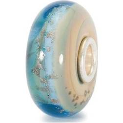 Trollbeads Beach Bead Charm - Silver/Blue