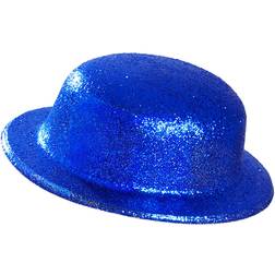 Widmann Glitter Bowler Hat Blue