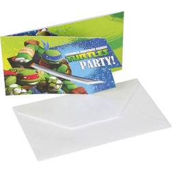 Amscan Cartes d'invitation anniversaire Tortues Ninja