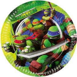 Amscan Ninja Turtles Plates Green 8-pack