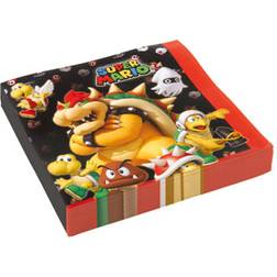 Amscan Napkins Super Mario Luncheon 20-pack