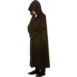 Wicked Costumes Kofta Lång med Huva til Barn Svart