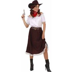 Widmann Cowgirl med Kjol Maskeraddräkt