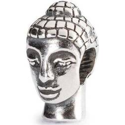Trollbeads Head of Buddha Bead Charm - Silver