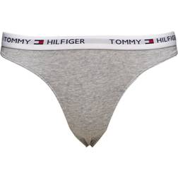 Tommy Hilfiger Iconic Cotton Thong - Grey Heather