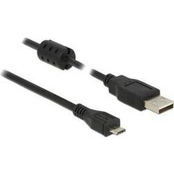 DeLock USB A-USB Micro-B 2.0 Ferrite 1m