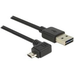 DeLock 83846 Easy-USB USB A-USB Micro-B Angled 2.0 1m