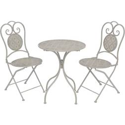 vidaXL 43154 1 Table incl. 2 Chairs Café Group Ensemble de Bistrot, 1 Table incluse 2 Chaises