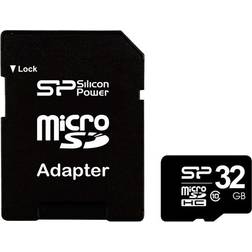 Silicon Power flash memory card 32 GB microSDHC