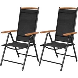 vidaXL 41732 2-pack Silla de jardín para comedor