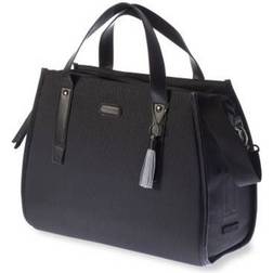 Basil Bolsa Trasera Business Negro Impermeable 17l(41x17x32)cierre Cremallera (de Mano Y Bandolera)