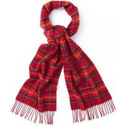 Barbour Tartan Lambswool Scarf Unisex - Cardinal