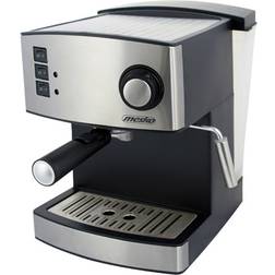 Mesko MS 4403 Expresso Manual 15 Bares 1,6 L Brazo Doble Salida Espumador Leche