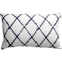 Chhatwal & Jonsson Ikat Kerela Kuddöverdrag White/Blue (60x40cm)