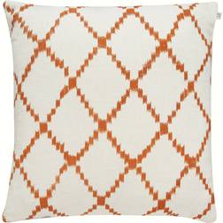 Chhatwal & Jonsson Ikat Kerela Kuddöverdrag White/Orange (50x50cm)