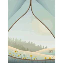 Vissevasse Tent with a View Poster 30x40cm