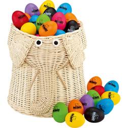 Nino Percussion VE80-NI540-2 panier de 80 shakers œuf (8 couleurs)