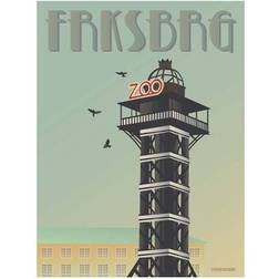 Vissevasse FRKSBRG Zootårnet Plakat 30x50cm