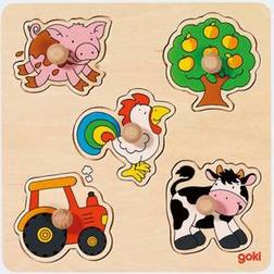 Goki Puzzle semplice In campagna, 5 pezzi