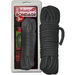 Shibari Bondagetouw 3 m Zwart