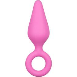 Easytoys Zwarte medium buttplug met trekring