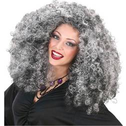 Widmann Witch wig Grey