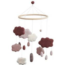 Sebra Felted Baby Mobile Clouds