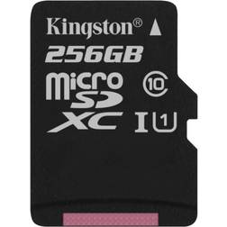 Kingston MicroSD da 256 GB Velocità UHS-I Classe 10 fino a 80MB s in lettura