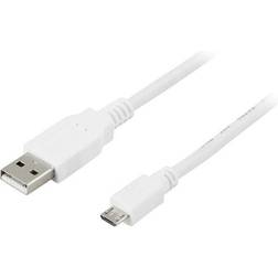 Deltaco USB A - USB Micro-B 2.0