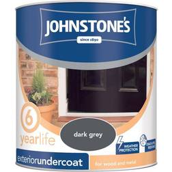 Johnstones Weatherguard Exterior Undercoat Metal Paint, Wood Paint Grey 0.75L