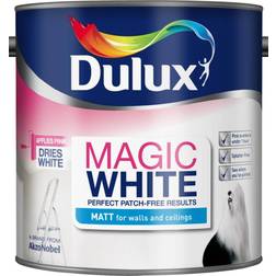 Dulux Magic White Matt Wall Paint, Ceiling Paint Brilliant White 2.5L