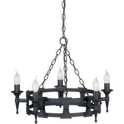 Elstead Lighting Saxon 5Lt Pendant Lamp ∅ 60cm