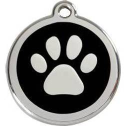 Red Dingo Enamel Paw Print Small