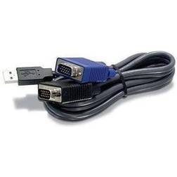 Trendnet USB A - 2xVGA 4.8m