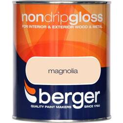 Berger Non Drip Gloss Metal Paint, Wood Paint Beige 0.75L