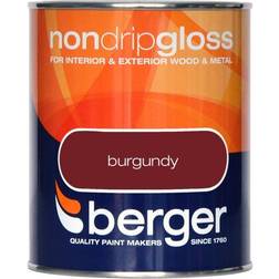 Berger Non Drip Gloss Metal Paint, Wood Paint Brown 0.75L