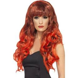 Smiffys Siren Wig Red Black