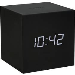 Gingko Cube Click Clock, Orologio, Alluminio Bianco