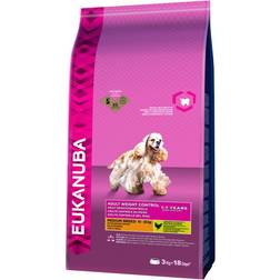 Eukanuba Adult Weight Control Medium Breed 15 kg 3kg