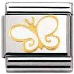 Nomination Composable Classic Link Butterfly Charm - Silver/Gold/White