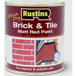Rustins Quick Dry Brick & Tile Bodenfarbe Rot 0.5L