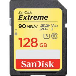 SanDisk Extreme V30 SDXC UHS-I U3 90MB/s 128GB