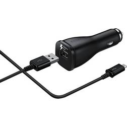 Samsung Cargador para coche puerto USB 2A cable Micro-USB Negro