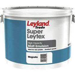 Leyland Trade Super Leytex Matt Ceiling Paint, Wall Paint Magnolia 10L