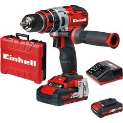 Einhell Tecd 18 Li Kit Perceuse/Tournevis sans fil sans balais 2,0 Ah, 2 batteries, Power XChange