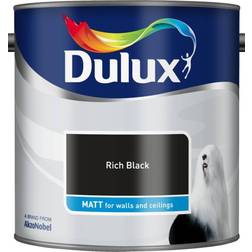 Dulux Matt Wall Paint, Ceiling Paint Black 2.5L