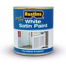 Rustins Quick Dry Metal Paint, Wood Paint White 0.25L